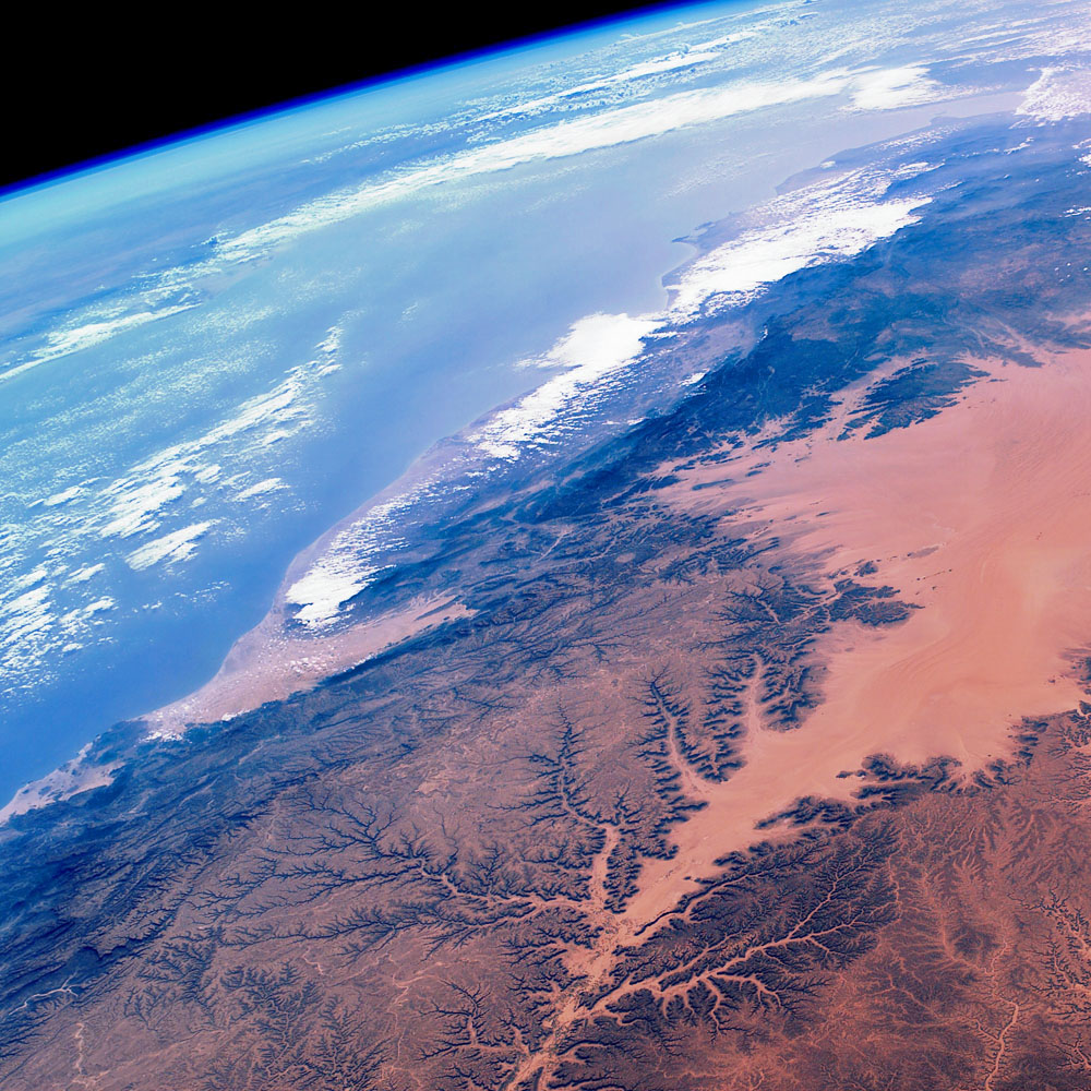 Yemen and the Gulf of Aden as seen from space
